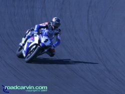 2007 Red Bull U.S. Grand Prix - AMA Superbike - Ben Spies Turn 2